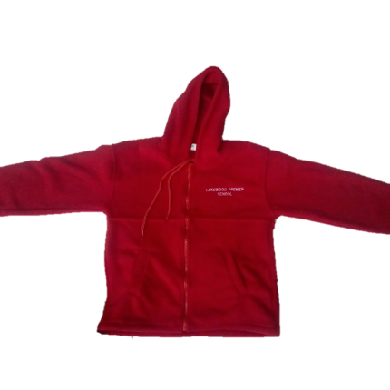 Red fleece jacket with logo (Lakewood premier nairobi)