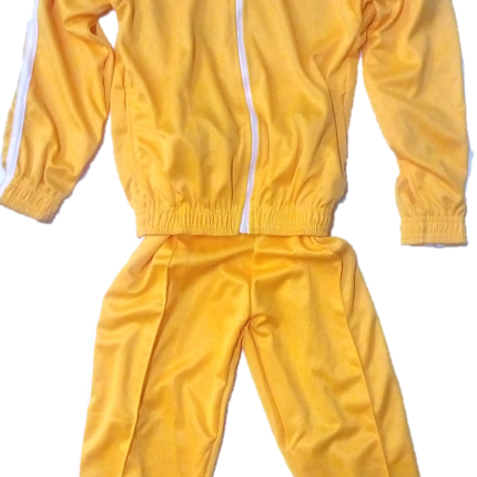 Yellow white tracksuit with logo (Komarock Primary School-Nairobi)