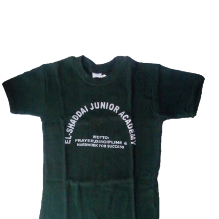 Dark Green t-shirt with logo (El Shaddai Academy)