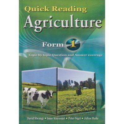 QUICK READING AGRICULTURE Form 1