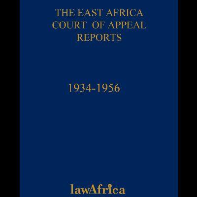 EastAfrica Court of Appeal Reports 1934-1956 10 Vols