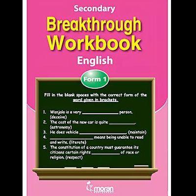 BREAKTHROUGH WORKBOOK ENGLISH 1