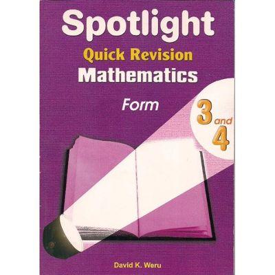 SPOTLIGHT QUICK REVISION MATHEMATICS FORM 3&4