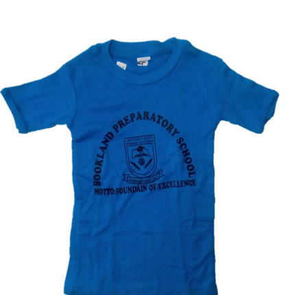 Ocean Blue T-shirt with logo (Bookland preparatory)