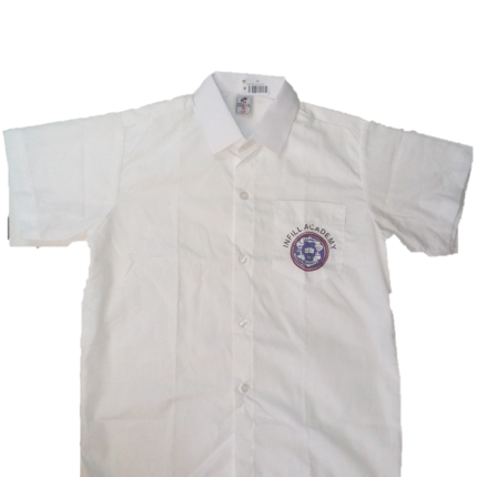 White short sleeved shirt with logo (Infill Academy)
