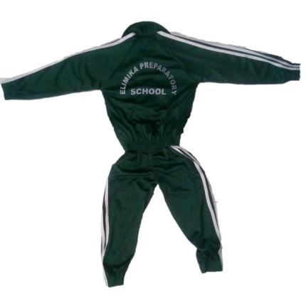 Green white Tracksuit with logo (Elimika Prep School)