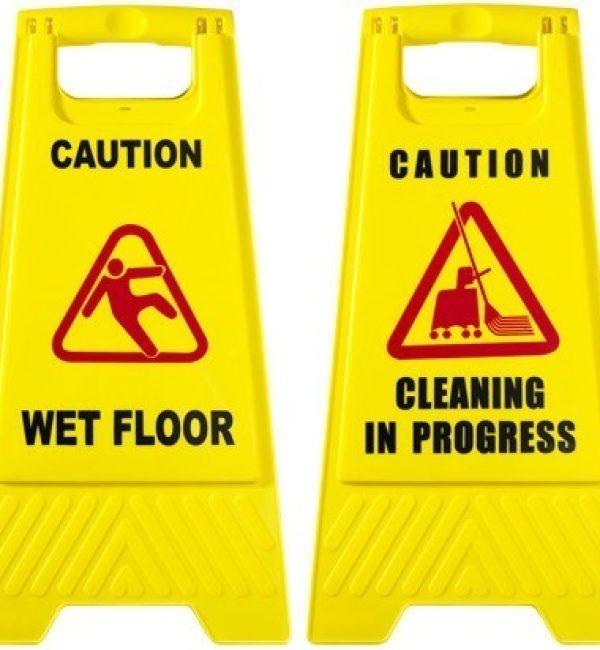 Cleaning In Progress Sign