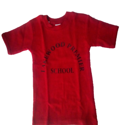 Red T-shirt with logo (Lakewood Premier -Nairobi)