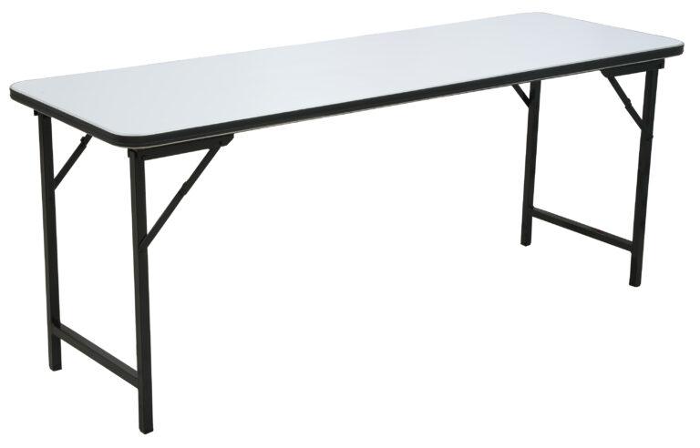 TABLE-FOLDING TABLE 1.8m x 0.6m Laminated Top ( White )...