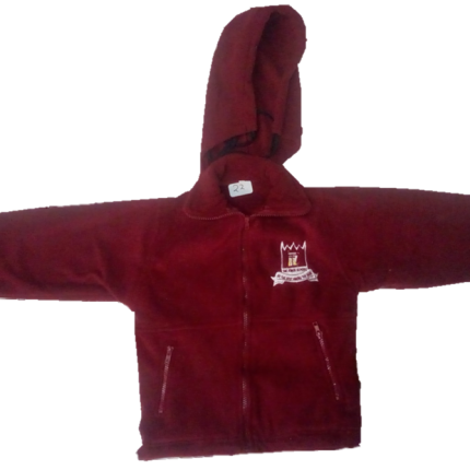 Maroon Fleece Jacket with logo (Kings School)