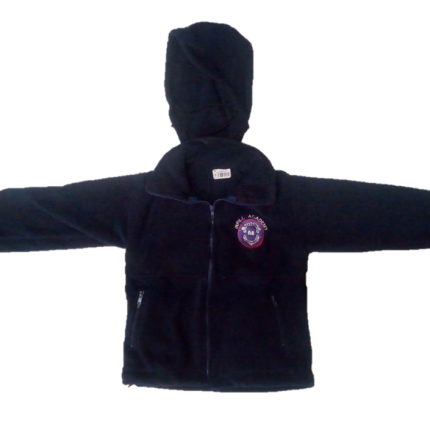 Navy Blue Fleece Jacket with logo (Infill Academy)
