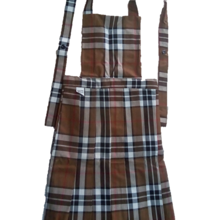 Brown Bedi checked Elshaddai tunic