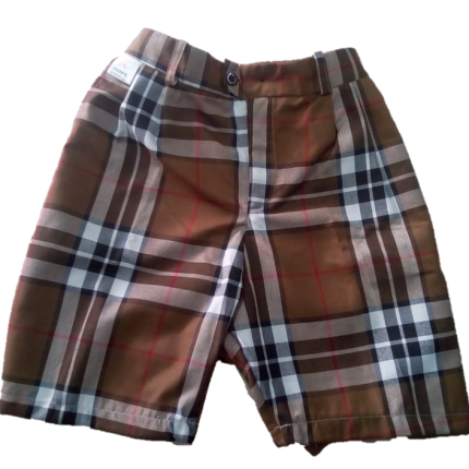Brown Bedi-checked Short