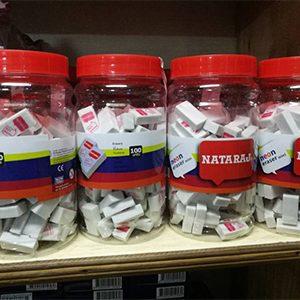 NATARAJ Neon Erasers 60pcs