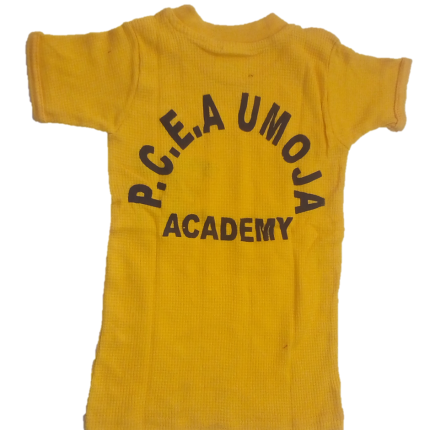 yellow t-shirt with logo (PCEA Umoja Nairobi)