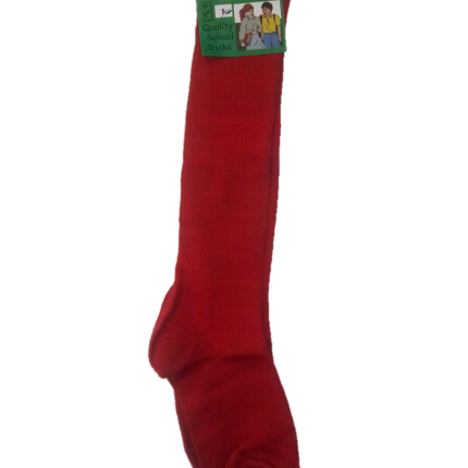 Red Plain Socks