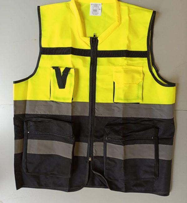 Designer Green/black Reflective Vests