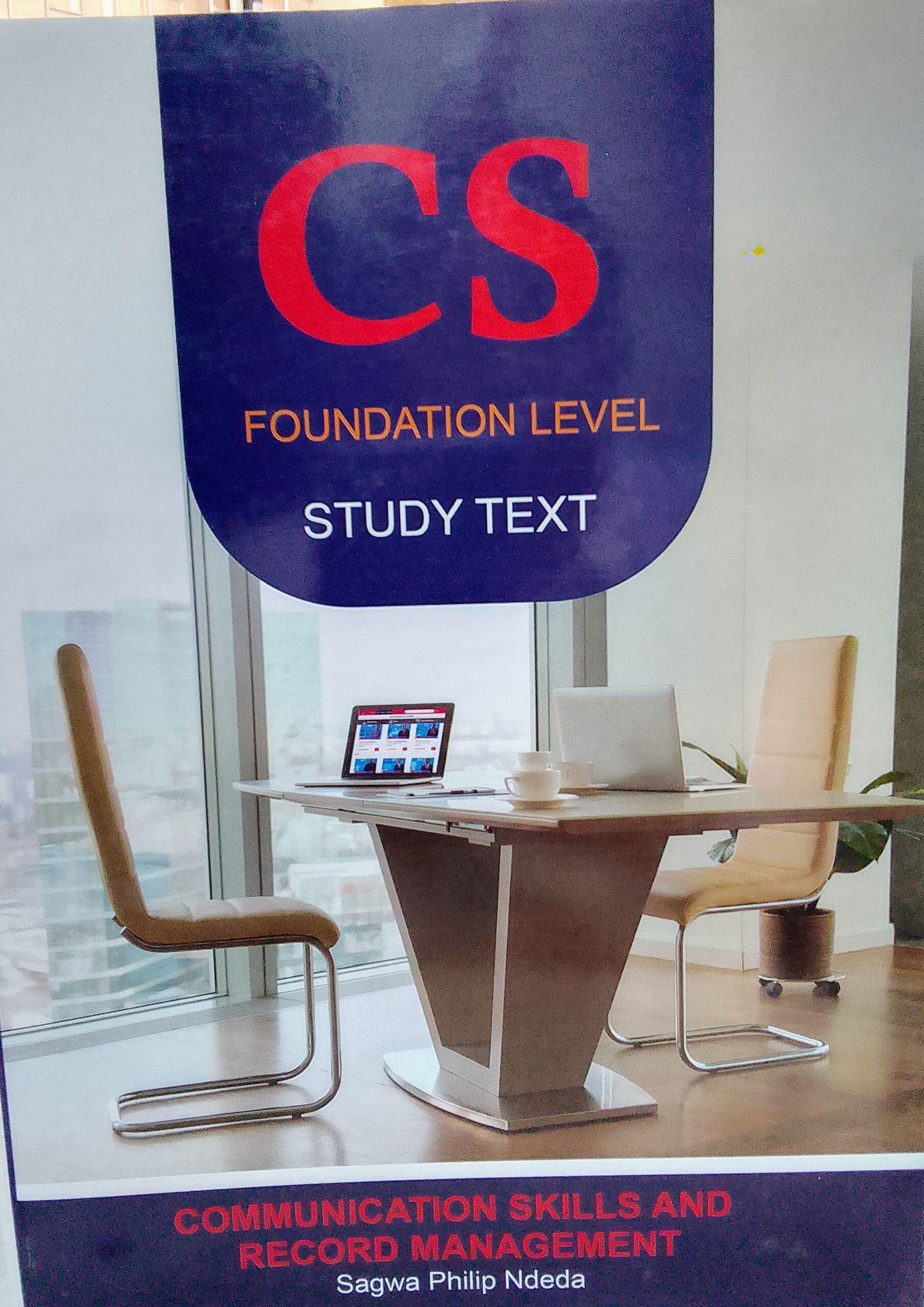 CS FOUNDATION COMMUNICATION SKILLS &RECORD MGT