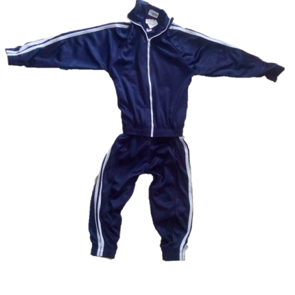 Navy blue tracksuit with logo (El Shaddai Academy)