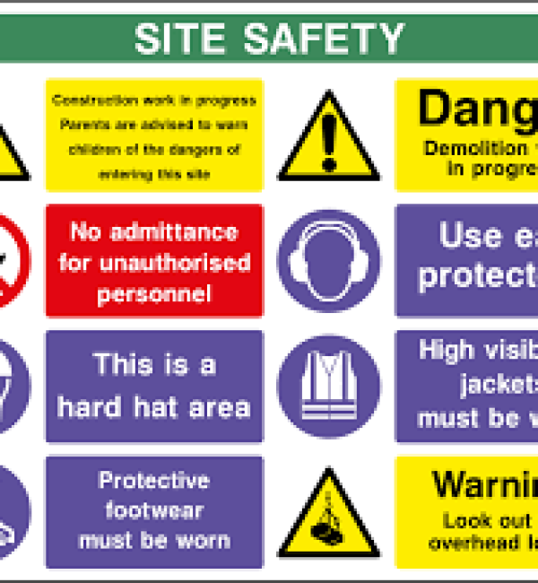 A3 Construction Site Safety Signage