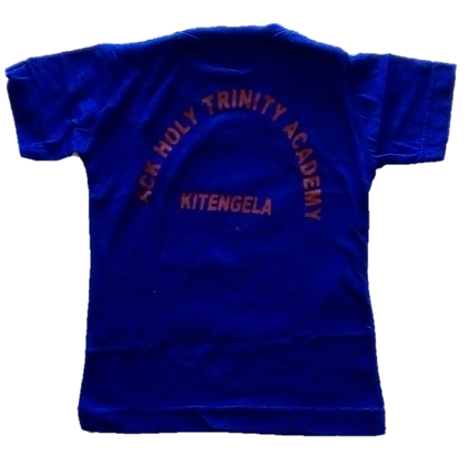 Royal Blue Cotton tshirt with ACK Holy Trinity School logo