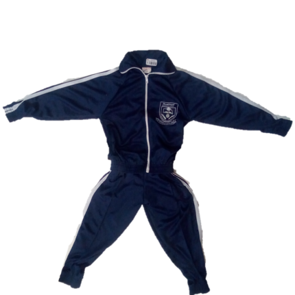 Navy Blue & White Tracksuit with logo (Bookland Preparatory)